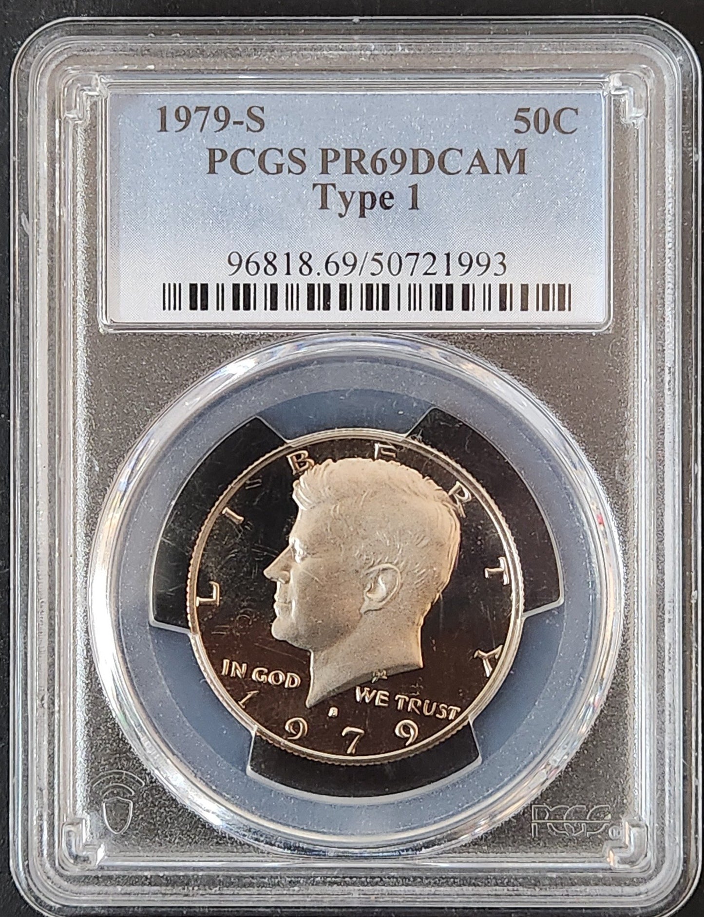 1979 S Kennedy Half PCGS Proof 69 DCAM Type 1 — Obverse