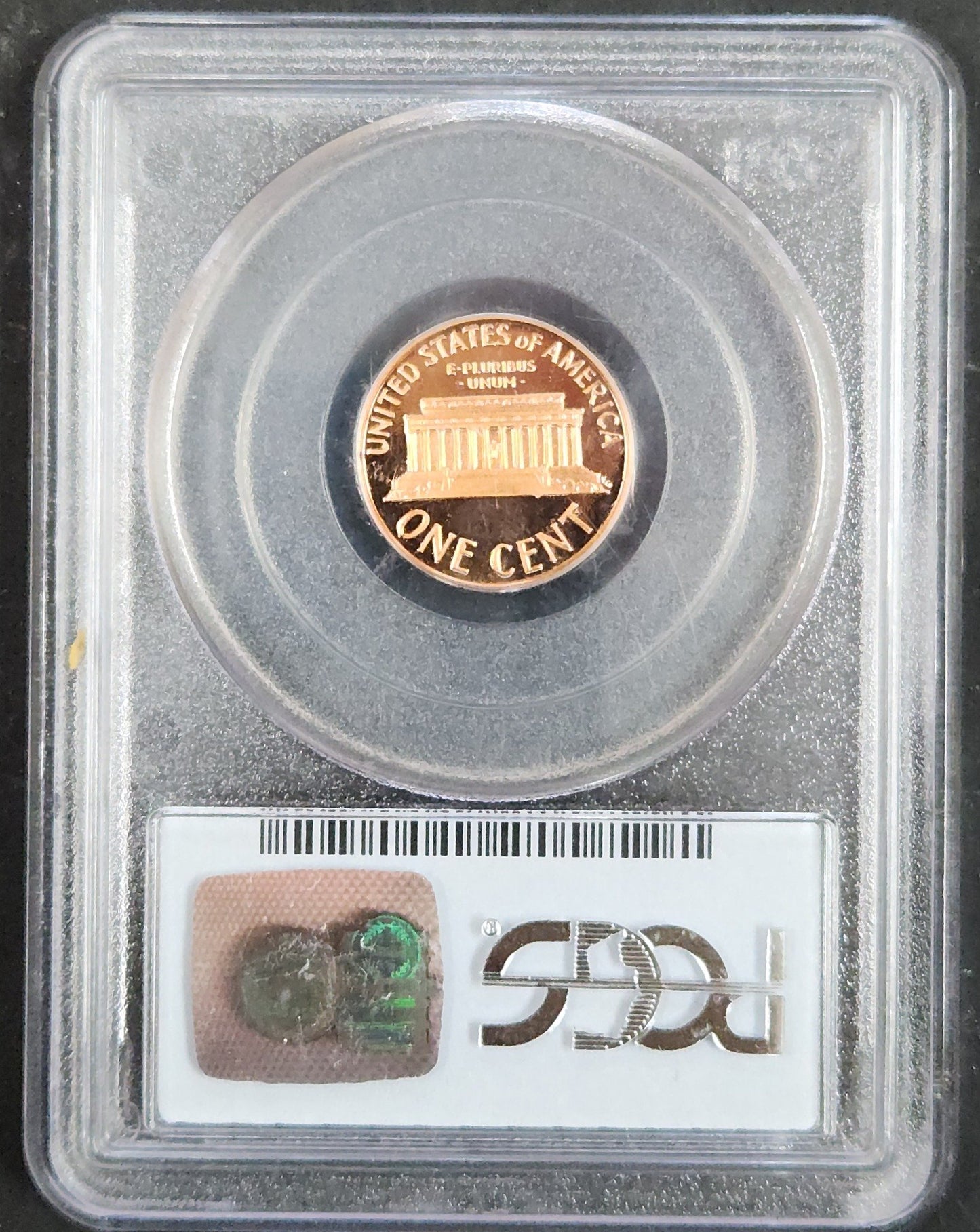 1987- S Lincoln Cent PCGS Proof 69 DCAM 93488.69 — Reverse