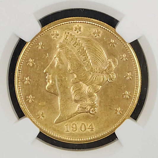 1904-S $20 Gold Liberty NGC AU58 3519023-004 — Obverse