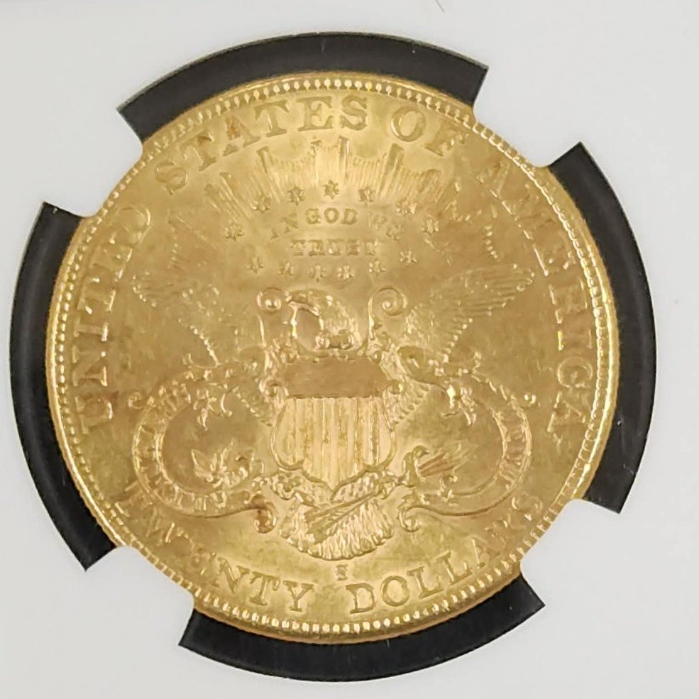 1904-S $20 Gold Liberty NGC AU58 3519023-004 — Reverse