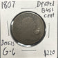 1807 Draped bust cent DG-6 834.D6 — Obverse