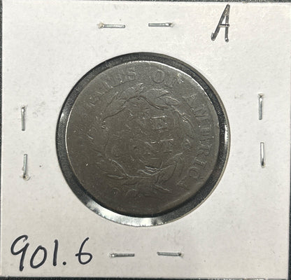 1820 Sm date Coronet head cent G-6 901.6 — Reverse