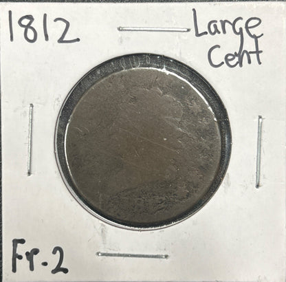 1812 Classic head cent FR.2 855.2 — Obverse