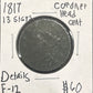 1817 13 stars Coronet head cent D12 873.D12 — Obverse