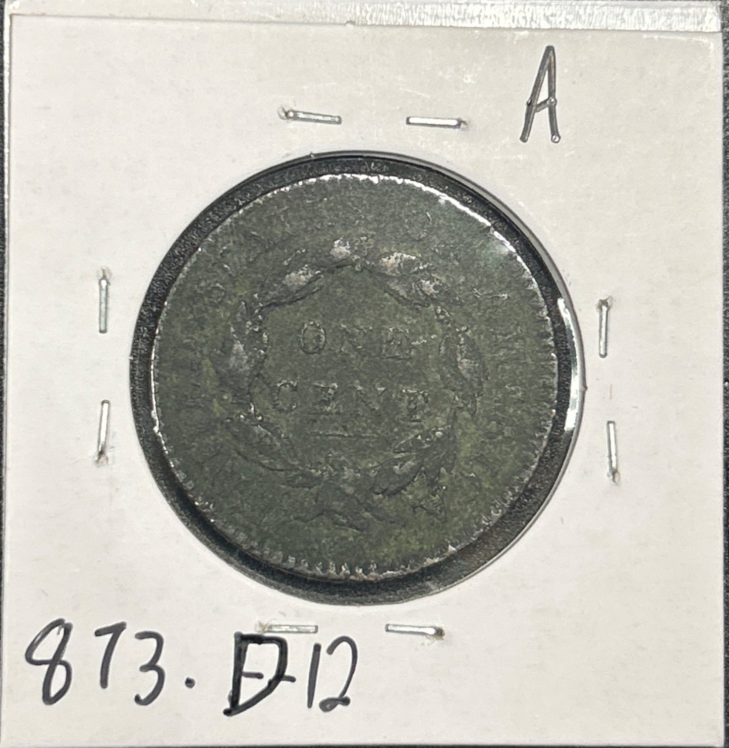 1817 13 stars Coronet head cent D12 873.D12 — Reverse