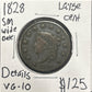 1828 Sm Wide Date Coronet head cent DVG-10 949.D10 — Obverse
