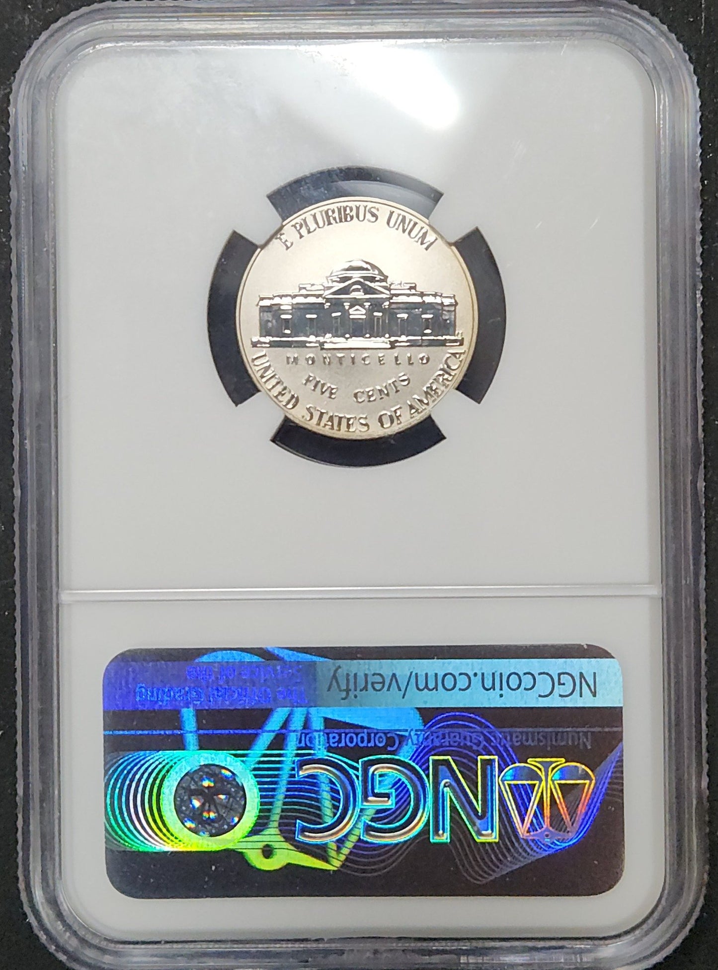 2018 S 5C Silver Reverse Proof 70 6033983-007 — Reverse