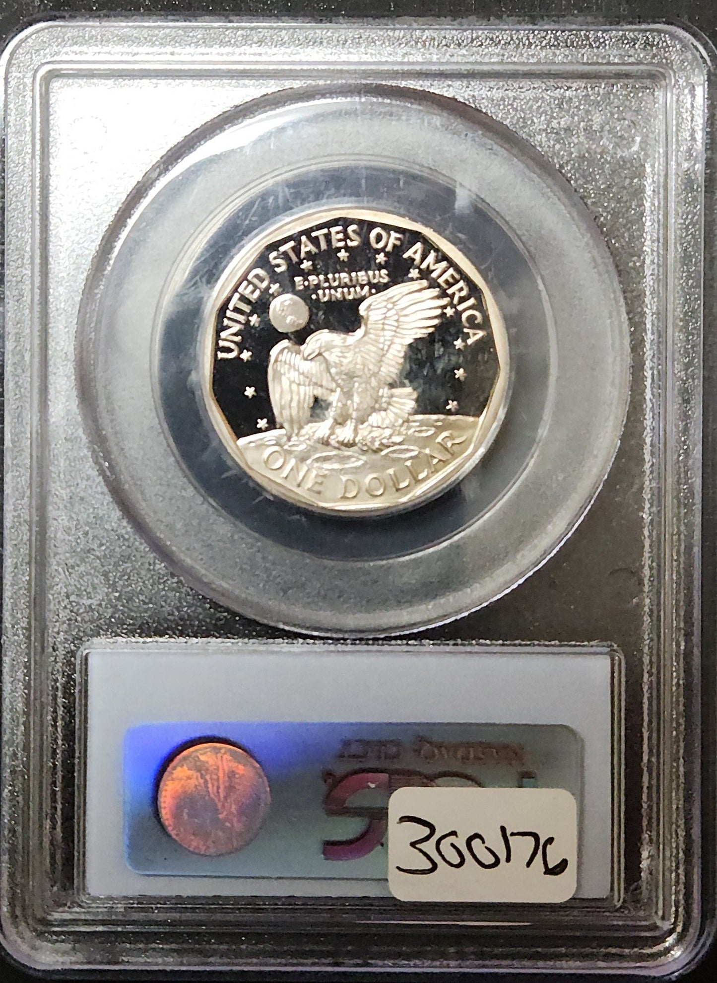 1999-P SBA Dollar Proof 69 DCAM Series:104PR Coin:4 99596.69 — Reverse
