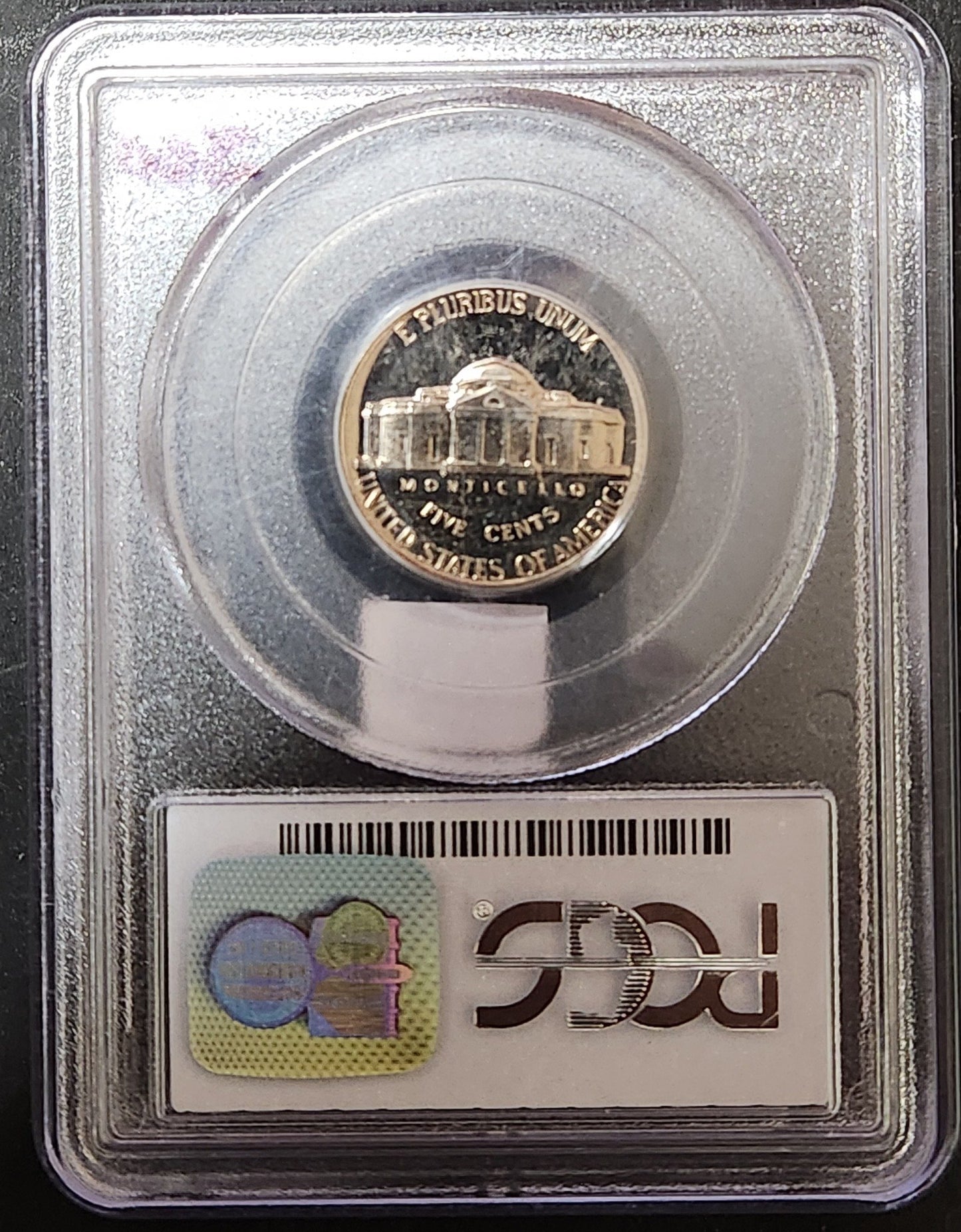 1955 Jefferson Nickel Proof 67 CAM 84187.67 — Reverse