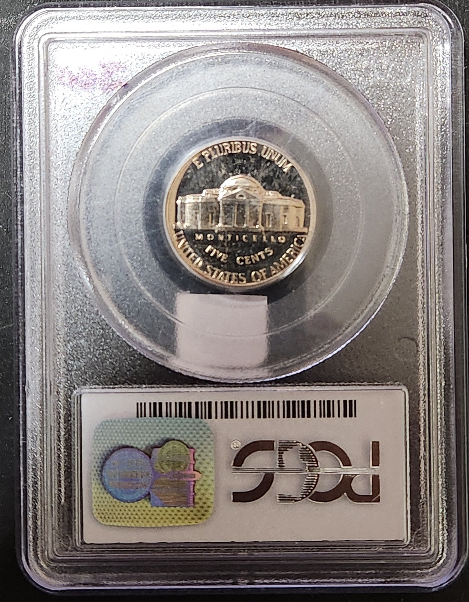 1955 Jefferson Nickel Proof 67 CAM 84187.67 — Reverse