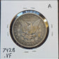 1879-S Rev/79 Morgan Silver Dollar VF Older Cleaning 7428.VF-A — Reverse