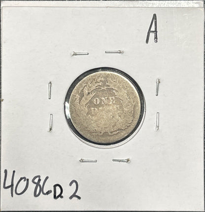1890 Seated Dime DFR-2 4086.2 — Reverse