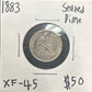 1883 Seated dime XF-45 4079.45 — Obverse