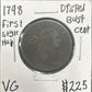 1798 First Hair Draped bust cent DVG-8 774.D8 — Obverse