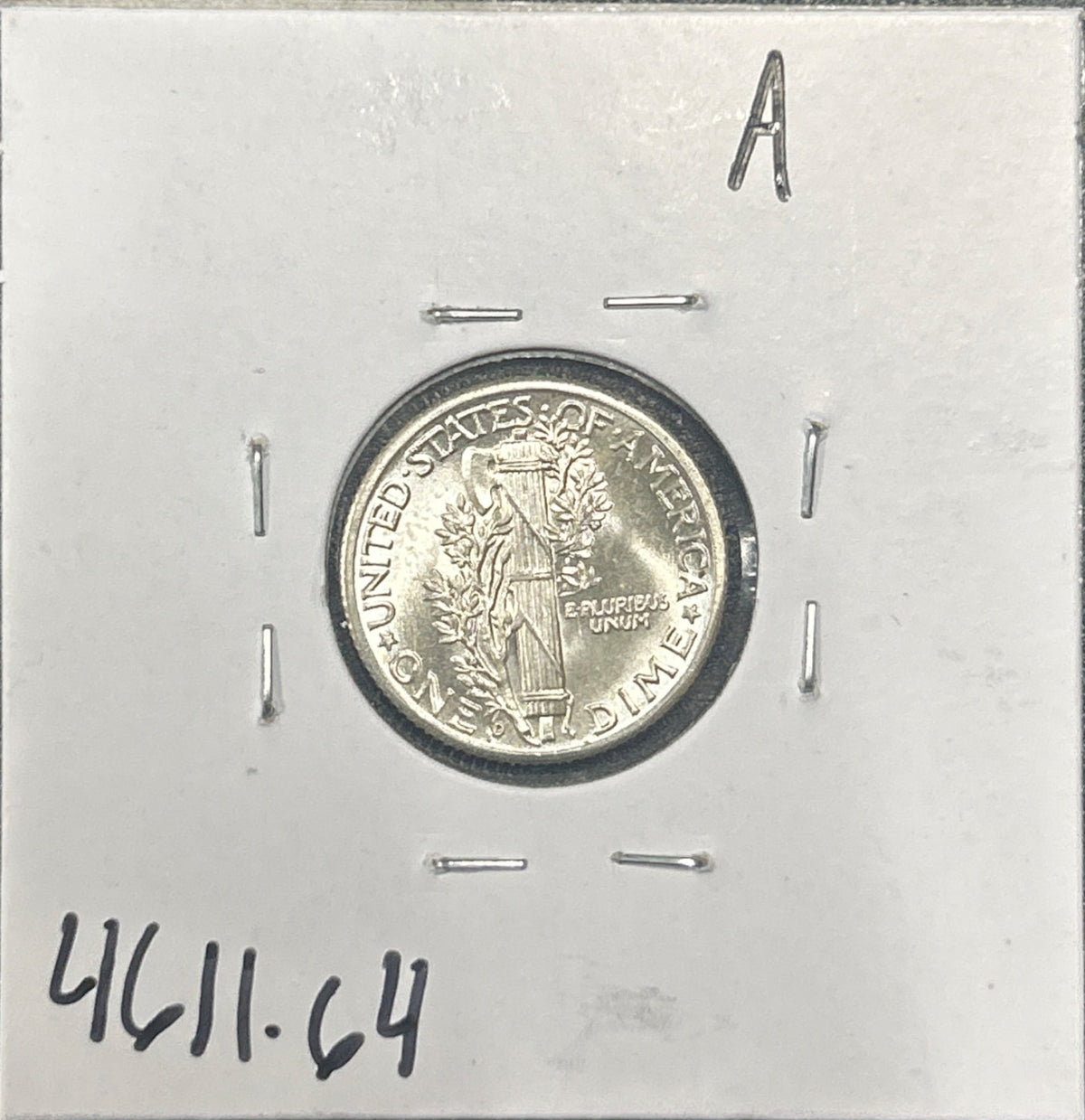 1942-D Mercury dime MS-64 4611.64 — Reverse