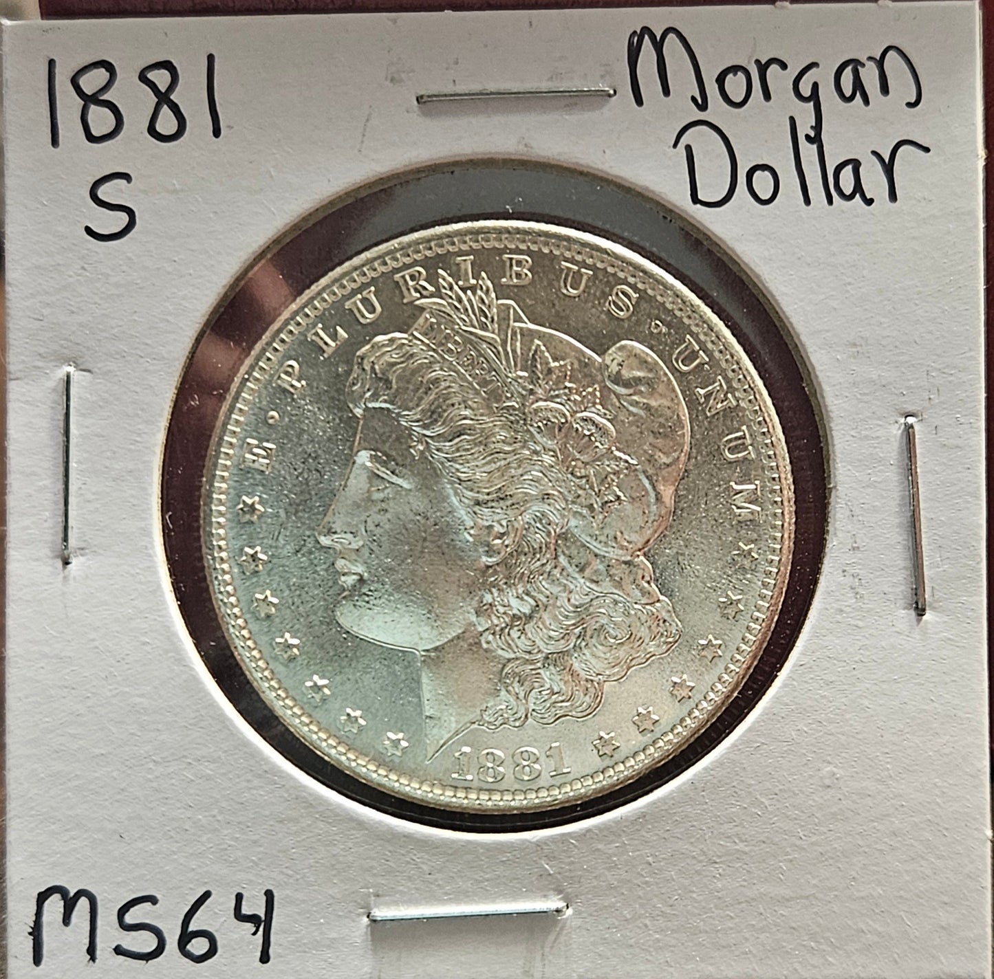 1881-S Morgan Silver Dollar MS64 7486.64-B — Obverse