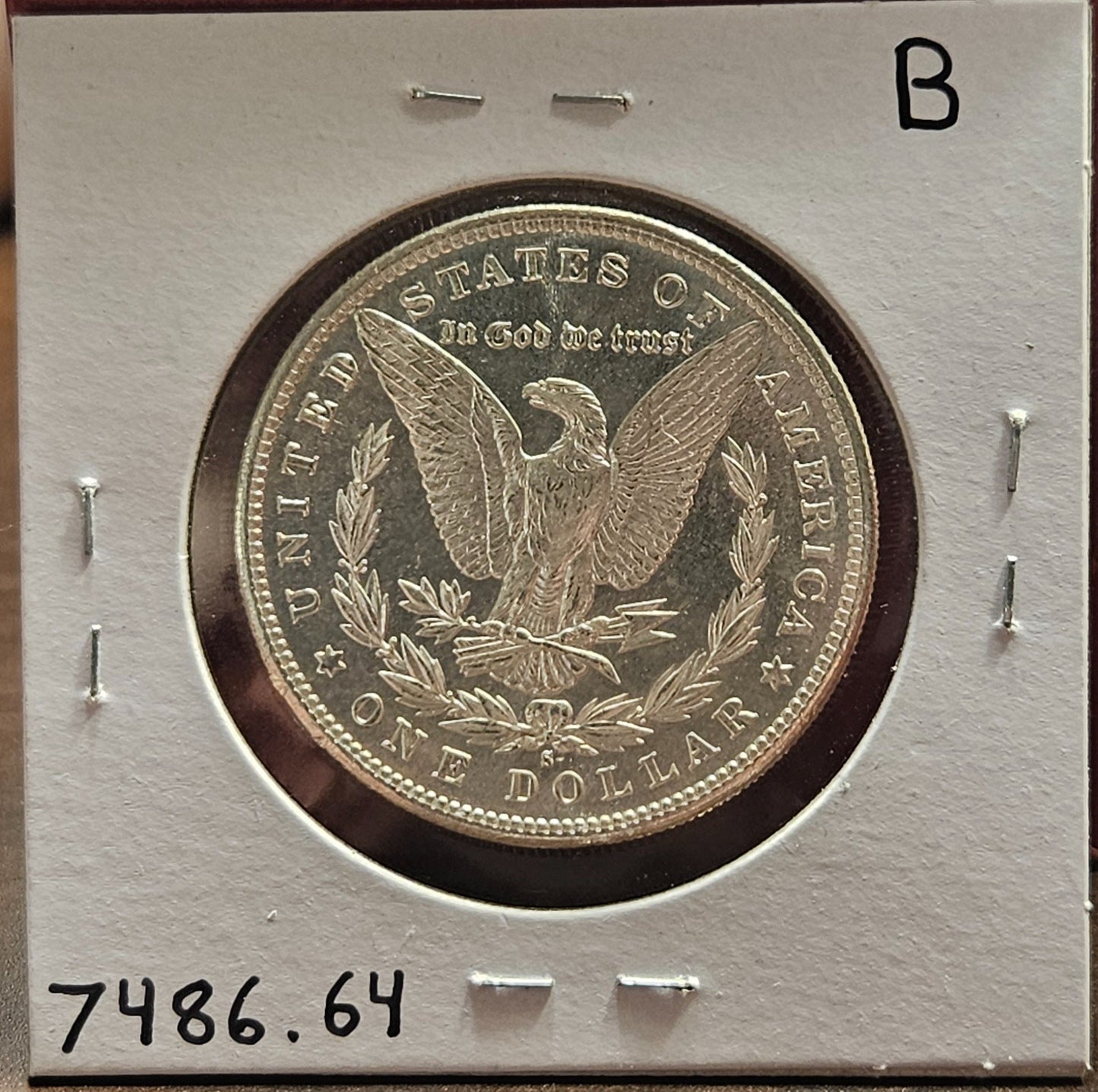 1881-S Morgan Silver Dollar MS64 7486.64-B — Reverse