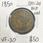 1850 Braided hair cent VF-30 1150.30 — Obverse