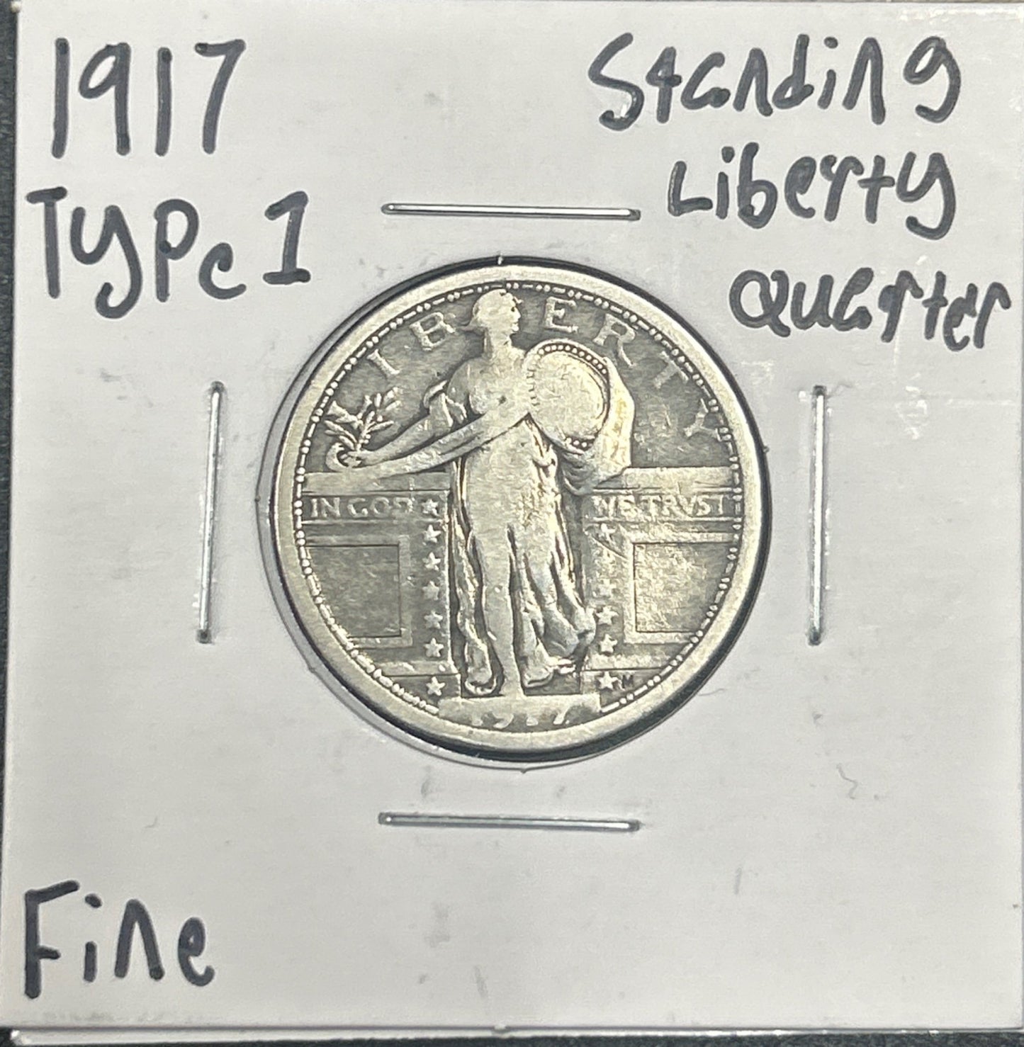 1917 Standing liberty quarter DF-12 5535.12 — Obverse