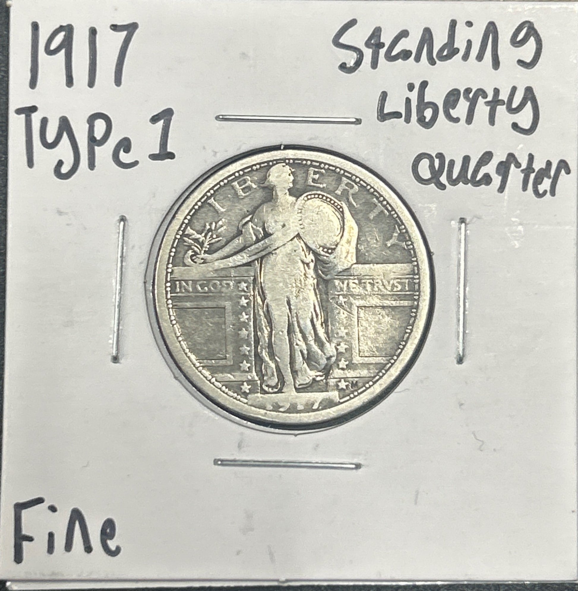 1917 Standing liberty quarter DF-12 5535.12 — Obverse