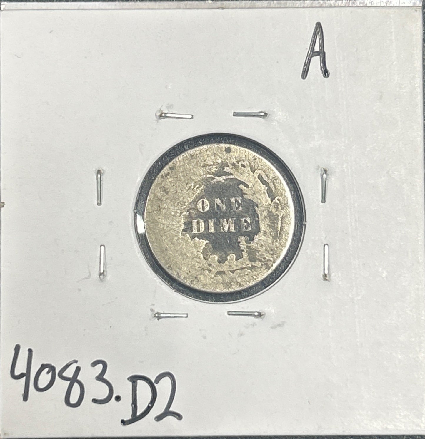 1887 Seated dime DF-2 4083.D2 — Reverse