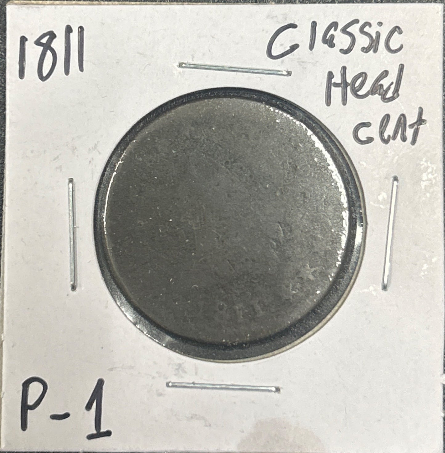 1811 Classic head cent P-1 852.1 — Obverse