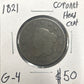 1821 Coronet head cent G-4 907.4 — Obverse