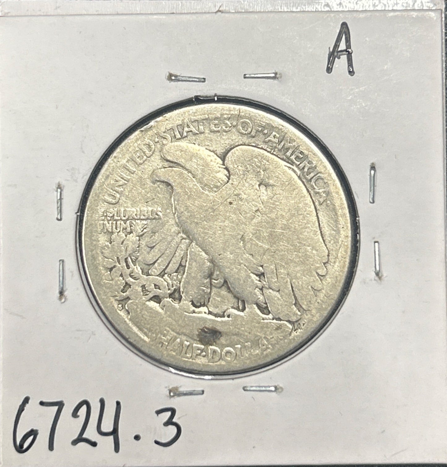 1921-S Walking liberty Half AG-3 6724.3 — Reverse
