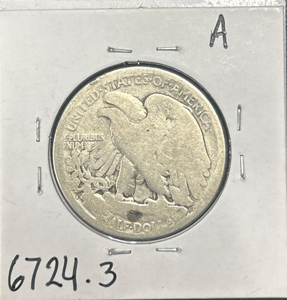 1921-S Walking liberty Half AG-3 6724.3 — Reverse