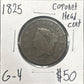 1825 Coronet head cent G-4 928.4 — Obverse