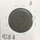 1825 Coronet head cent G-4 928.4 — Reverse