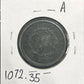 1840 Sm date over Lg 18 Braided hair cent VF-35 1072.35 — Reverse
