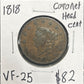 1818 Coronet head cent VF-25 883.25 — Obverse