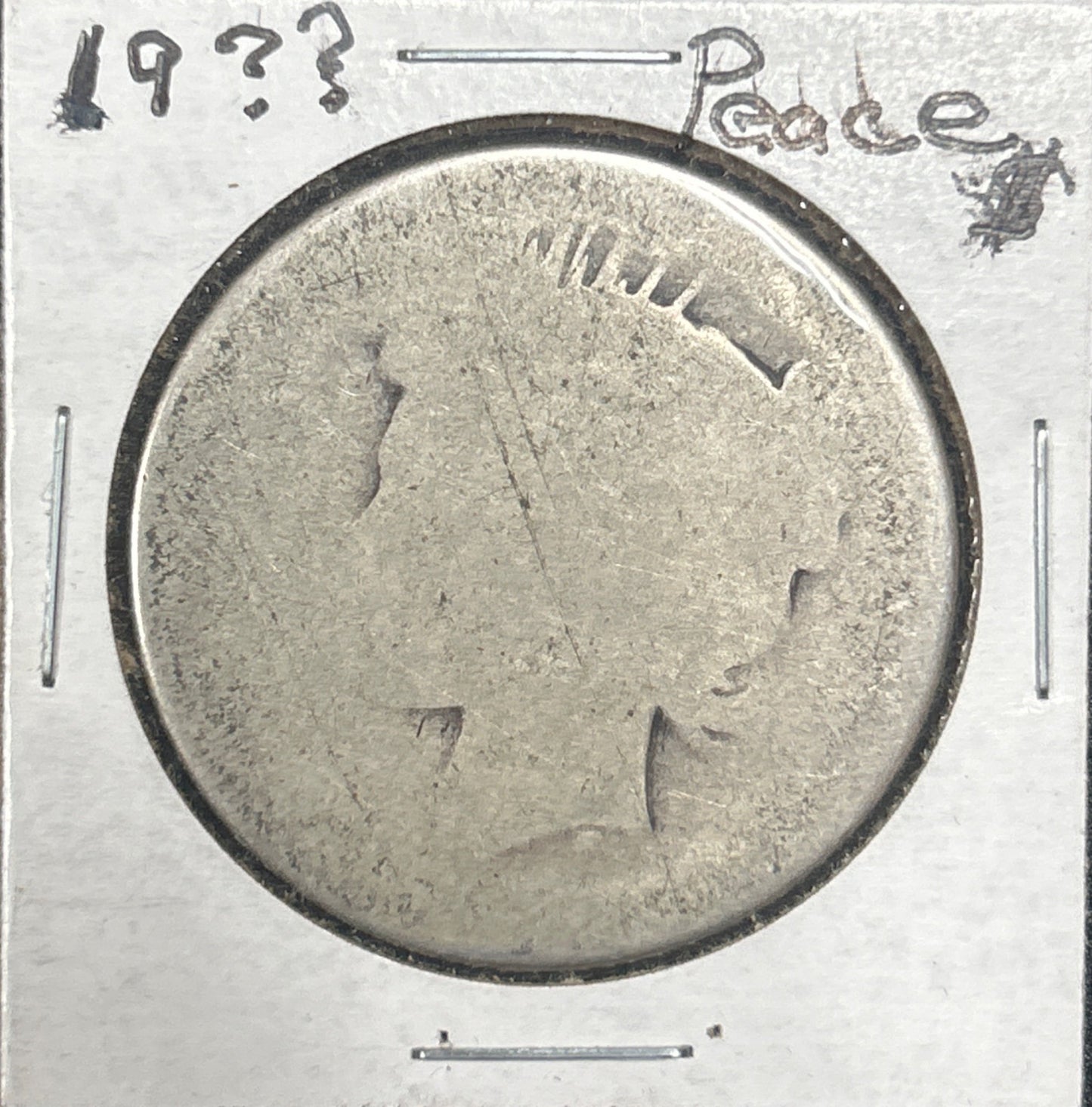 Lowball Peace dollar FPFZ — Obverse