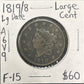 1819/8 Lg date Coronet head cent F-15 1253.15 — Obverse