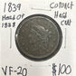 1839 Head of 1838 Coronet head cent VF-20 1048.20 — Obverse