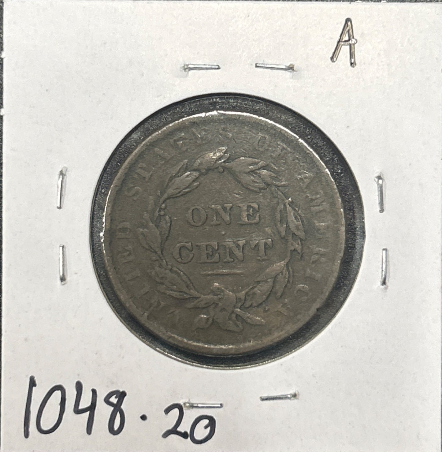 1839 Head of 1838 Coronet head cent VF-20 1048.20 — Reverse
