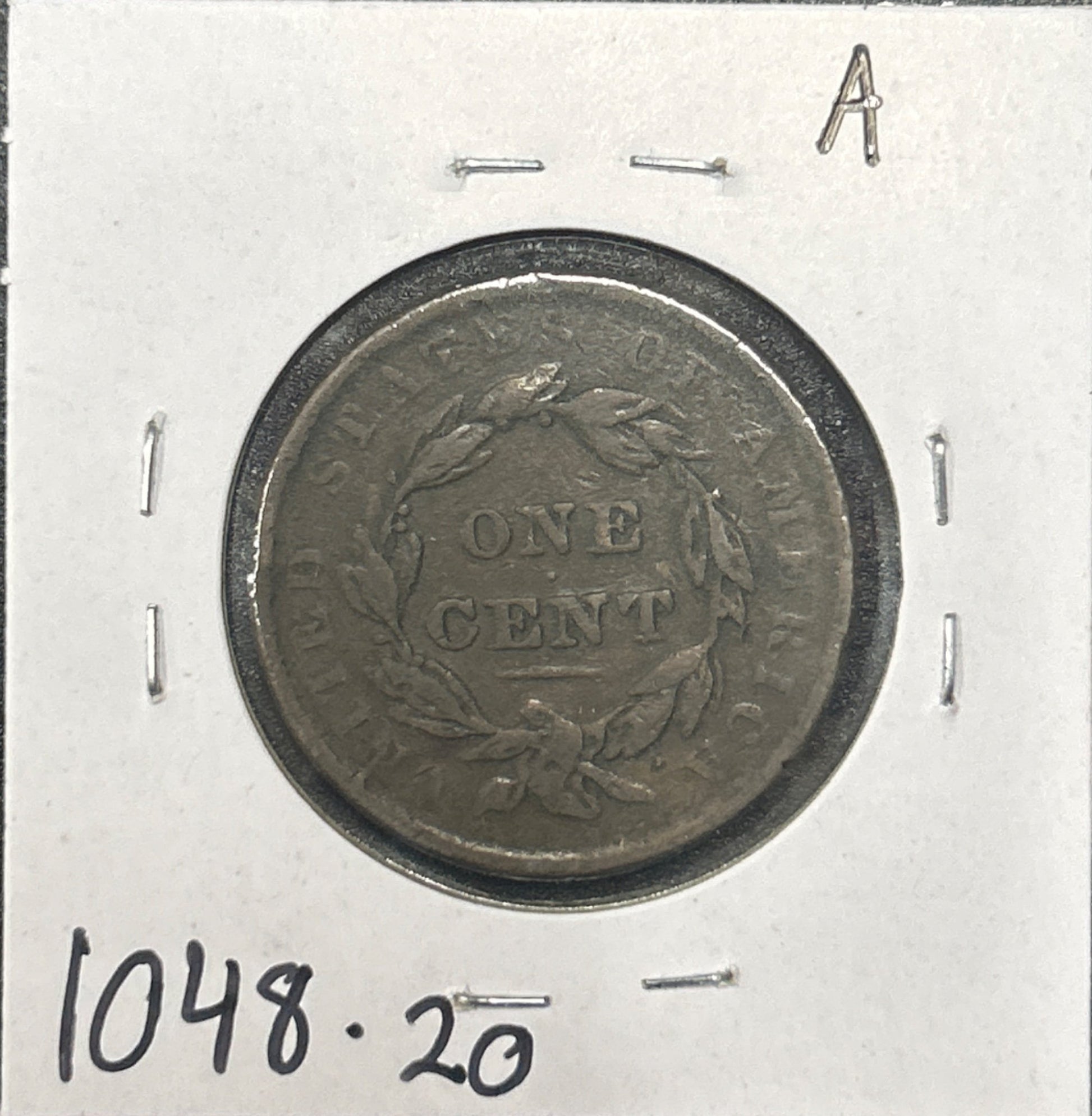 1839 Head of 1838 Coronet head cent VF-20 1048.20 — Reverse