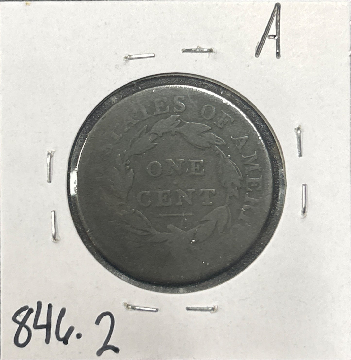 1809 Classic head cent F-2 846.2 — Reverse