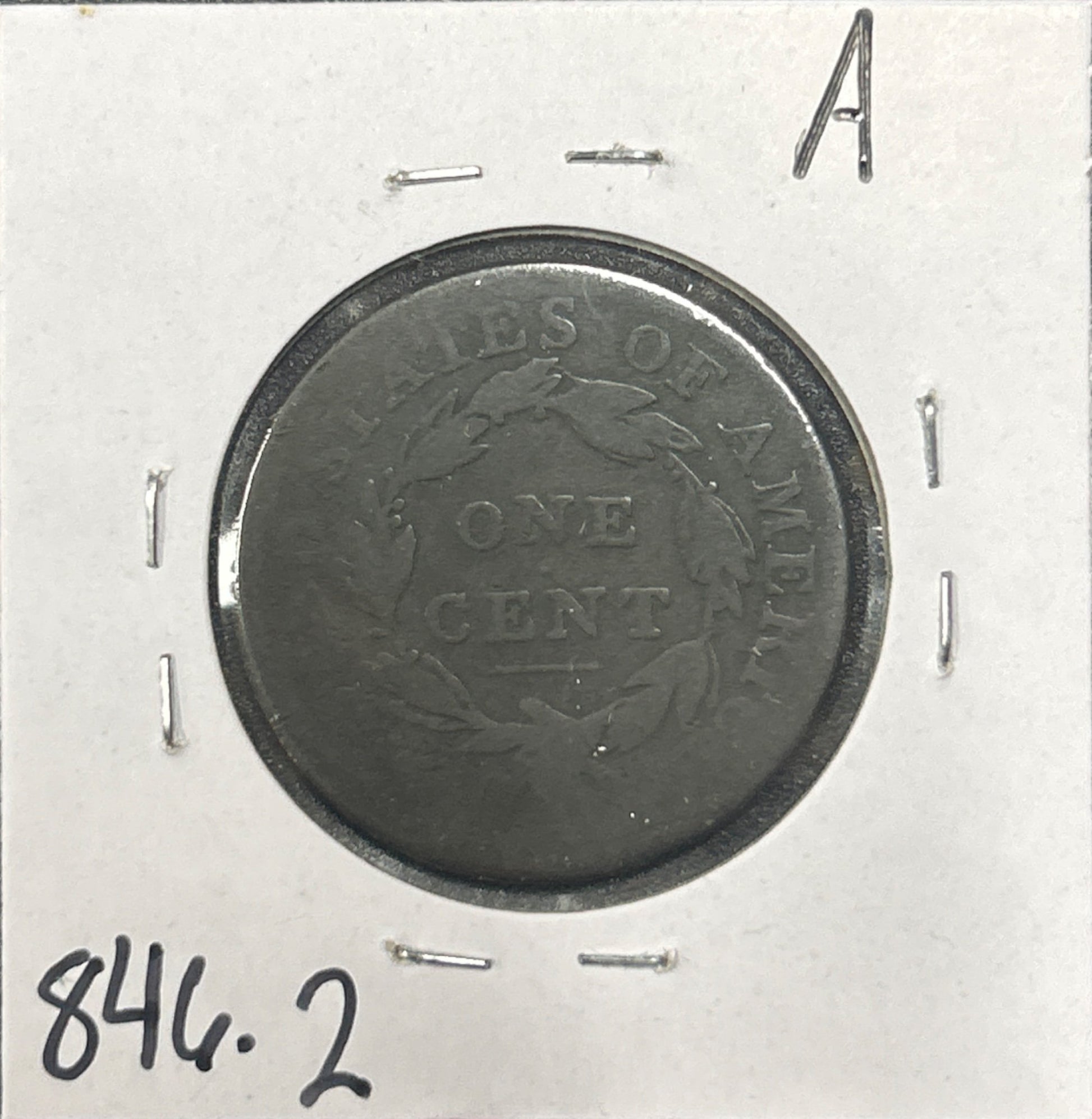 1809 Classic head cent F-2 846.2 — Reverse