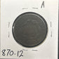 1816 Coronet head cent F-12 870.12 — Reverse
