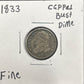 1833 Capped bust dime DF-12 4003.D12 — Obverse
