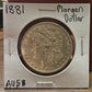 1881 Morgan Silver Dollar AU58 7434.58-A — Obverse