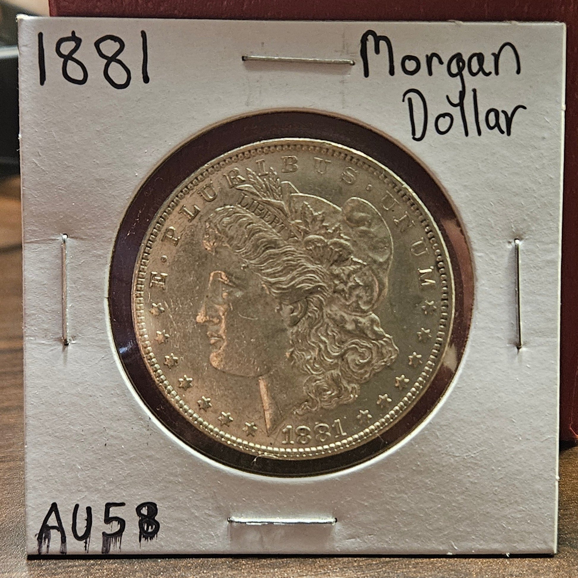 1881 Morgan Silver Dollar AU58 7434.58-A — Obverse