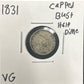 1831 Capped bust half dime DVG-10 3735.D10 — Obverse