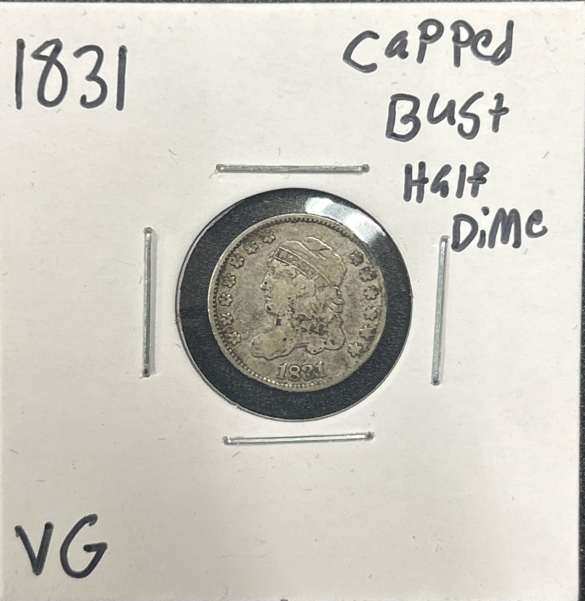 1831 Capped bust half dime DVG-10 3735.D10 — Obverse