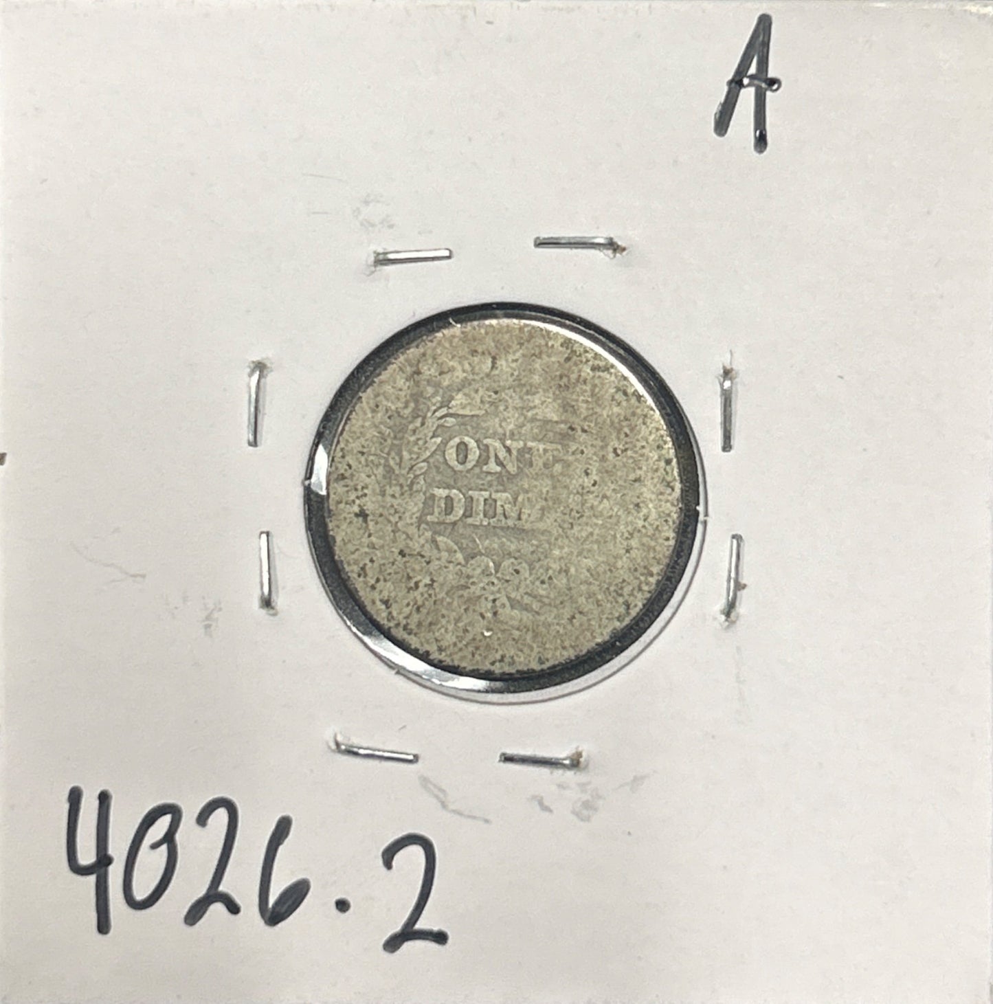 1838 Lg Star Seated dime DF-2 4026.D2 — Reverse