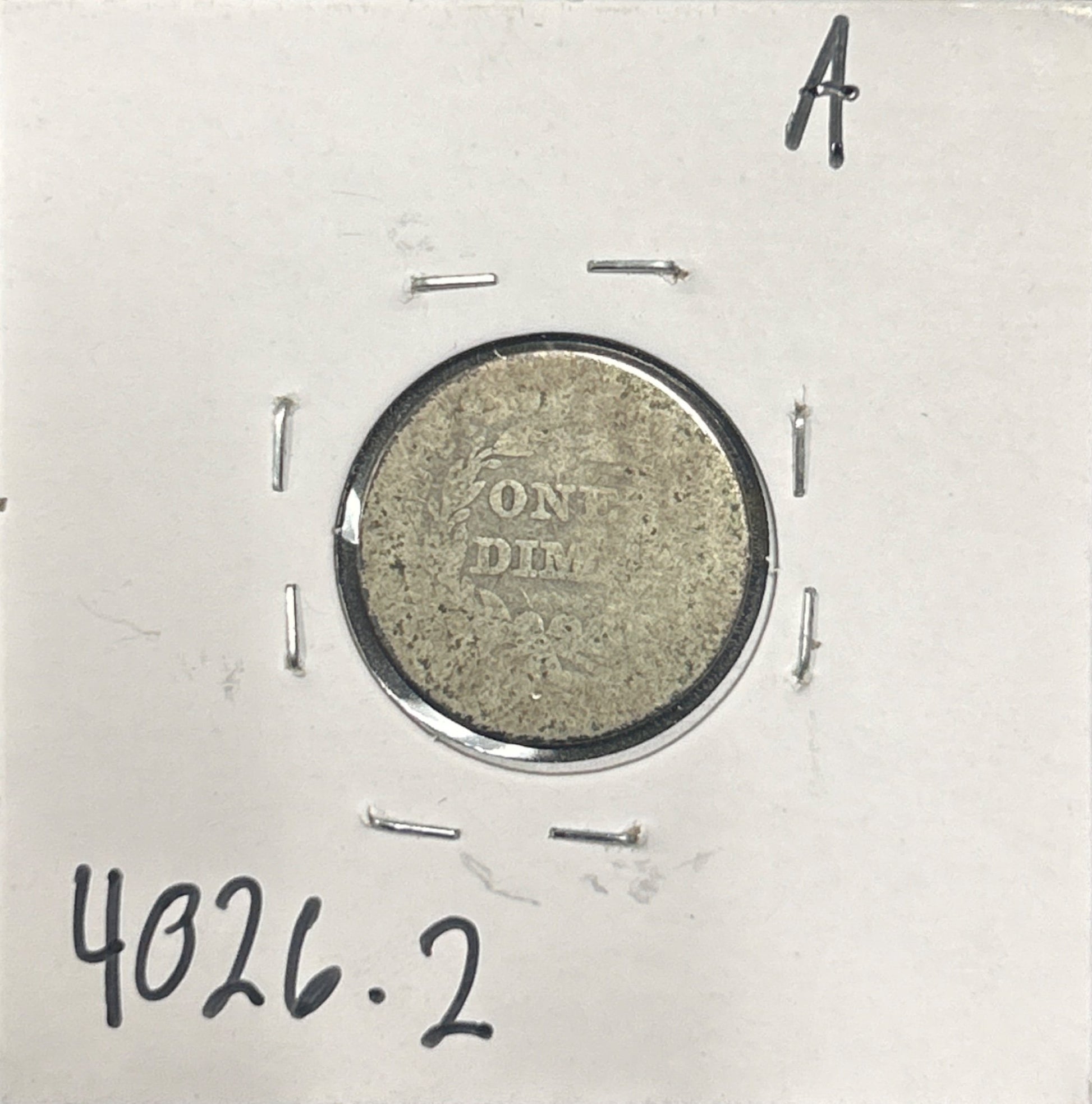 1838 Lg Star Seated dime DF-2 4026.D2 — Reverse