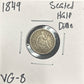 1849 Seated half dime VG-8 3774.8 — Obverse