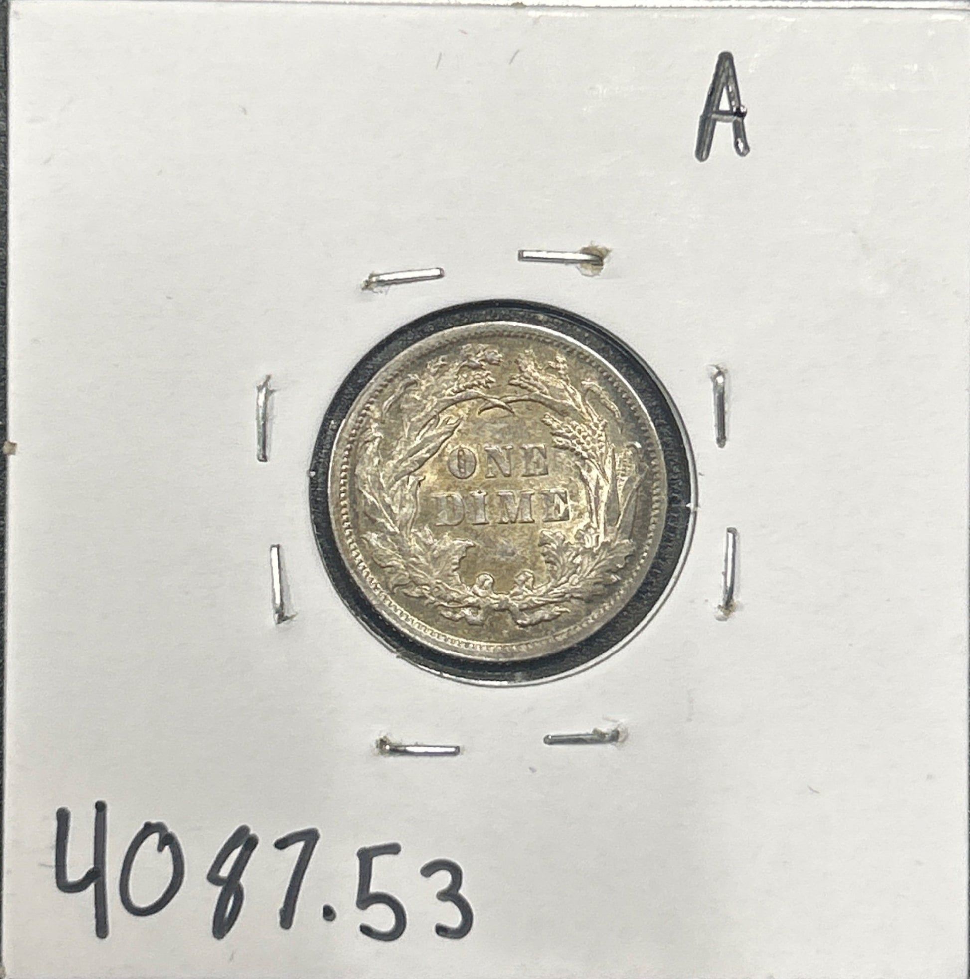 1891 Seated dime AU-53 4087.53 — Reverse